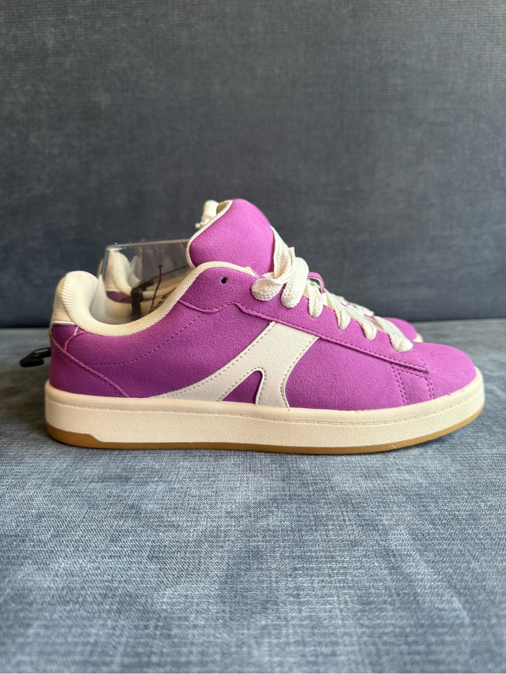 No Boundaries Women’s Purple Lace Up Chunky Skater Sneakers SZ 8 New Casual - Picture 2 of 9